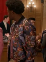 Grand Crew S02 Noah Koles Printed Varsity Jacket