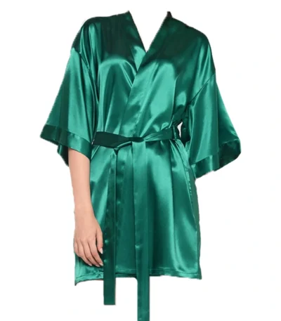 Green Kimono Robe