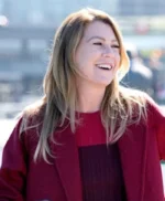 Grey’s Anatomy Ellen Pompeo Maroon Coat
