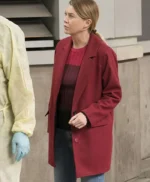 Grey’s Anatomy Ellen Pompeo Maroon Coat