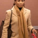 Grey’s Anatomy S19 Kelly McCreary Beige Coat