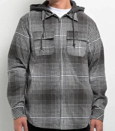 Greys Anatomy S22 Logan Durston Hooded Flannel Jacket