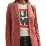 Grown-Ish S1 E6 Zoey Johnson Pink Velvet Blazer