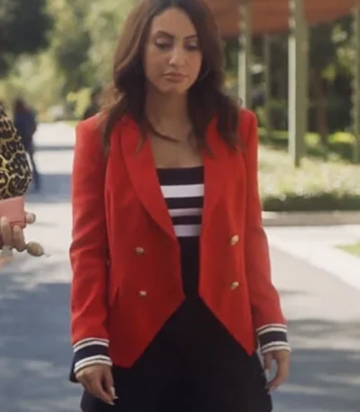 Grown-Ish S3 E16 Ana Torres Red Blazer Jacket