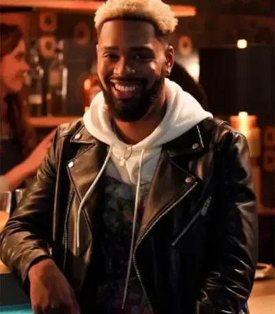Grown-ish S04 Warren Egypt Franklin Black Leather Jacket