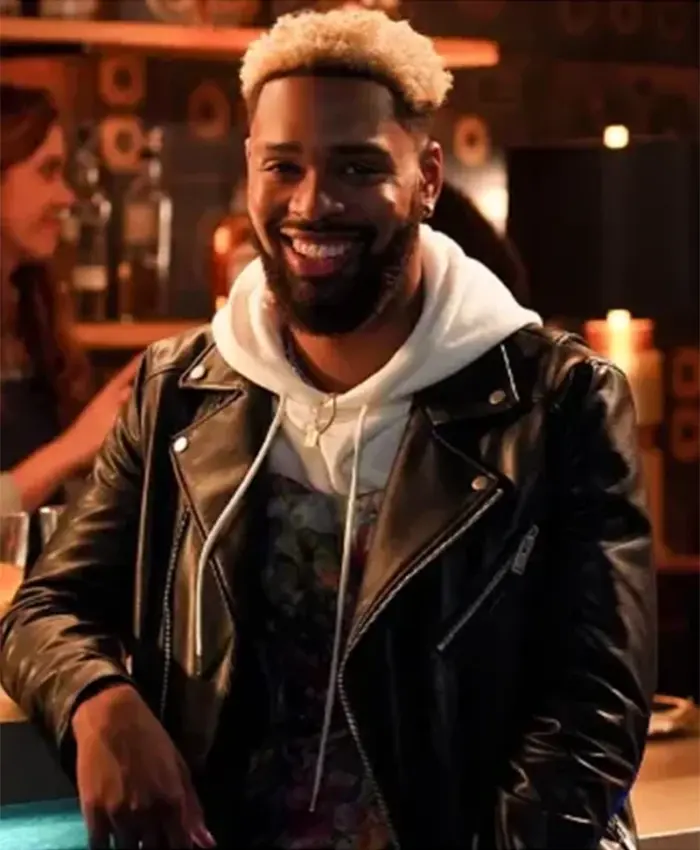 Grown-ish S04 Warren Egypt Franklin Black Leather Jacket Grown-ish S04 Warren Egypt Franklin Black Leather Jacket
