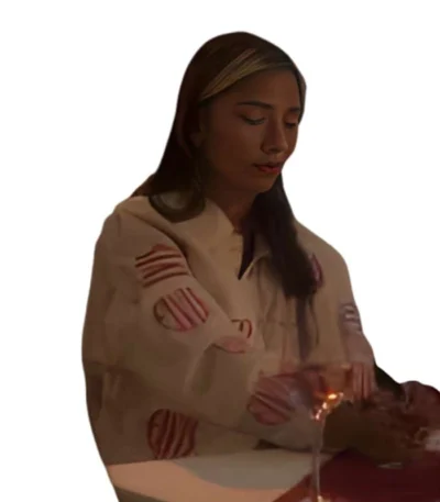 Grown-ish S05 Zaara White Trucker Jacket