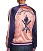 Grown-ish Zoey Johnson Pink Bomber Jacket