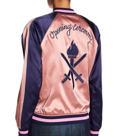 Grown-ish Zoey Johnson Pink Bomber Jacket