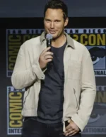 Guardians of the Galaxy Vol. 3 Chris Pratt Beige Cotton Jacket