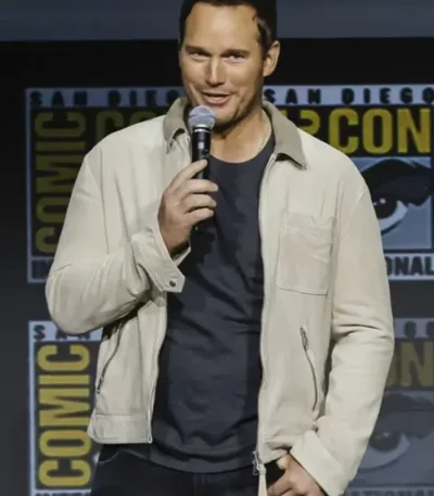 Guardians of the Galaxy Vol. 3 Chris Pratt Beige Cotton Jacket