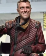 Guardians of the Galaxy Vol. 3 Maroon Leather Coat