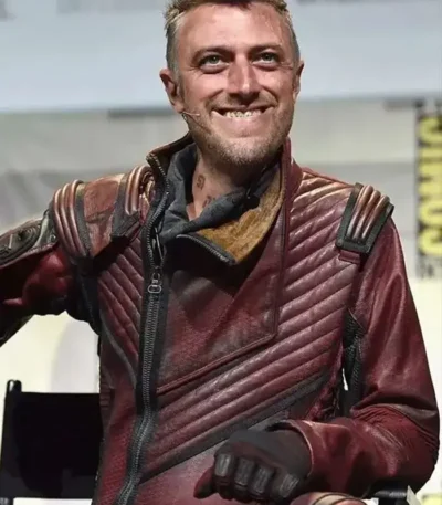 Guardians of the Galaxy Vol. 3 Maroon Leather Coat