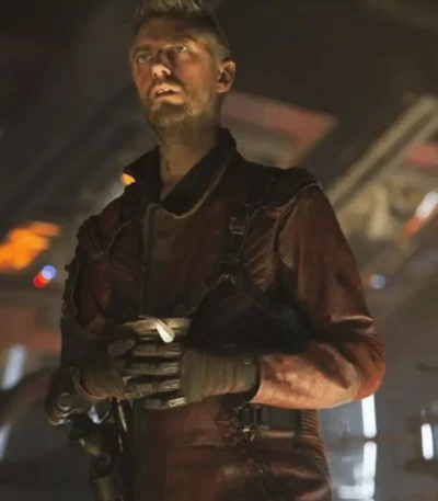 Guardians of the Galaxy Vol. 3 Maroon Leather Coat