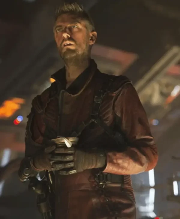Guardians of the Galaxy Vol. 3 Maroon Leather Coat