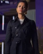 Gugu Mbatha-Raw Lift 2024 Black Trench Coat
