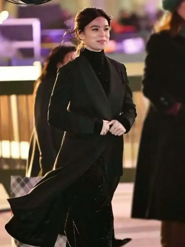 Hailee Steinfeld Hawkeye Kate Bishop Black Coat