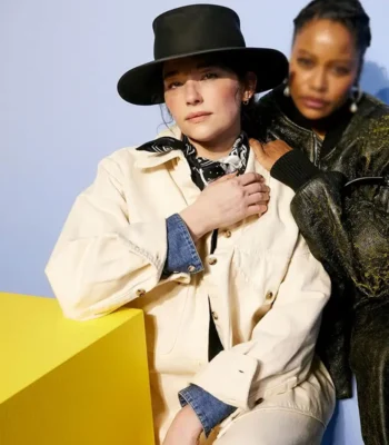 Haley Bennett Magazine Dreams 2023 Cotton Off-White Jacket
