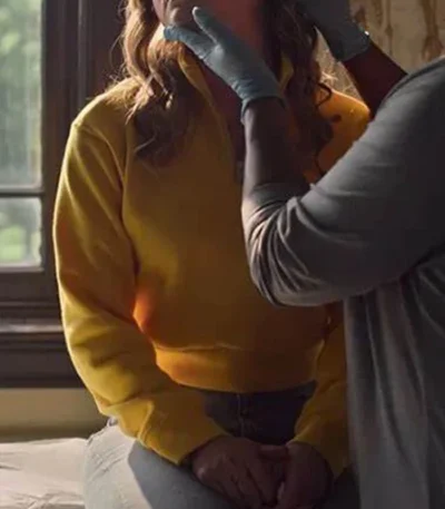 Hallea Jones Locke and Key S1 E9 Yellow Cropped Jacket