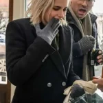 Happiest Season Kristen Stewart Black Trench Coat