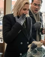 Happiest Season Kristen Stewart Black Trench Coat