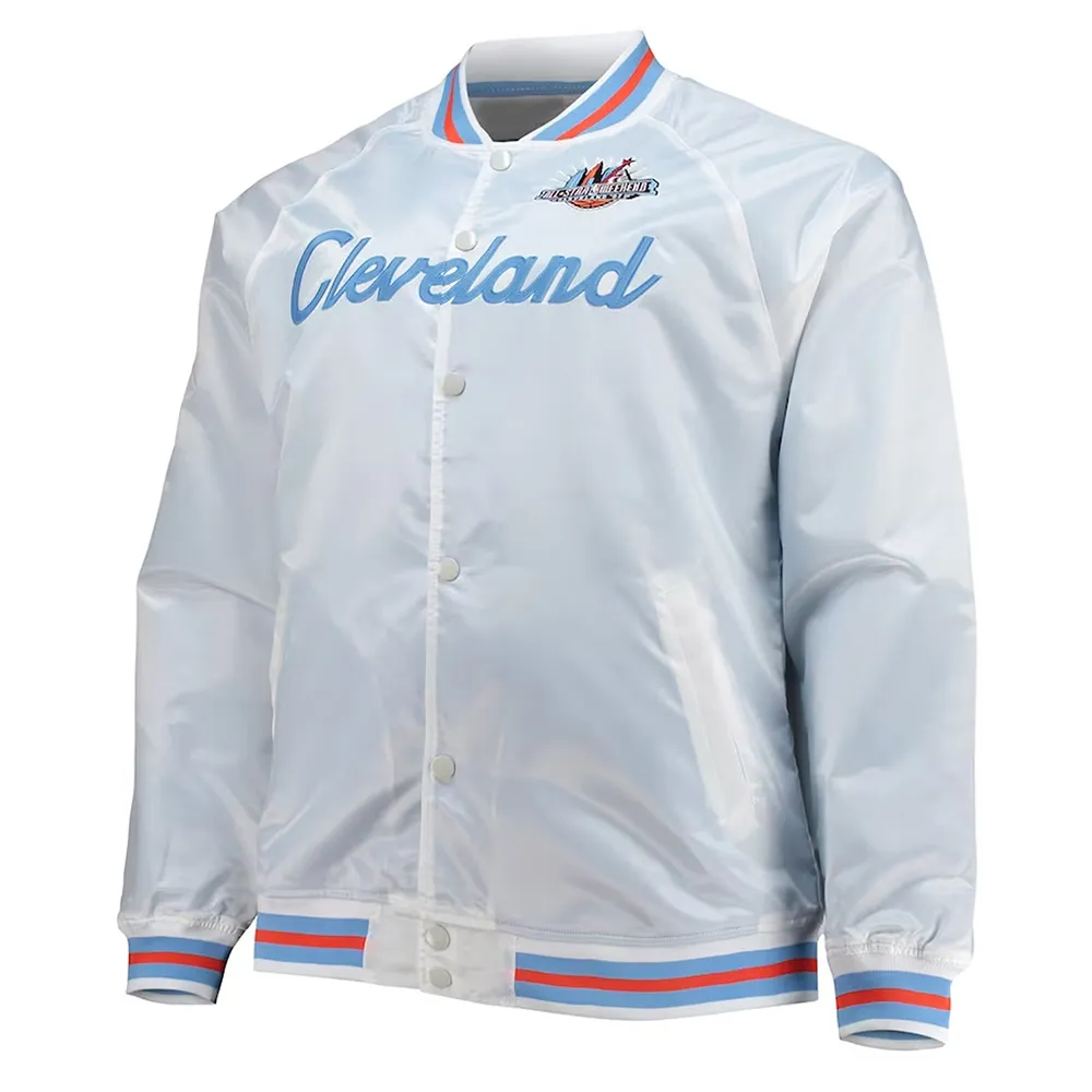 Hardwood Classics 1997 All-Star Game White Satin Jacket Hardwood Classics 1997 All-Star Game White Satin Jacket