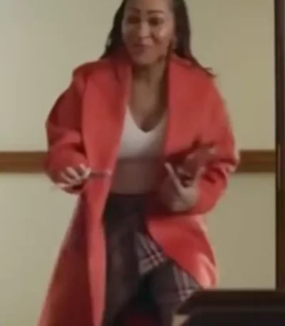 Harlem Camille Parks Red Wool Coat