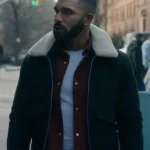 Harlem Ian Walker Black Fur Jacket