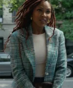 Harlem Meagan Good Plaid Blazer