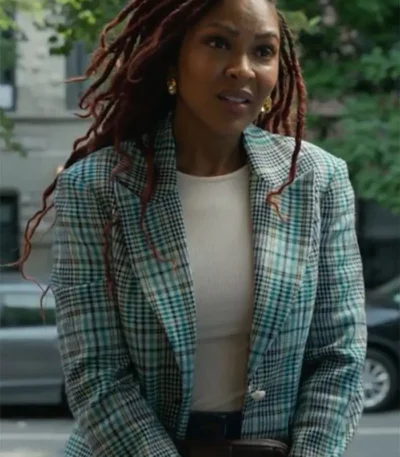 Harlem Meagan Good Plaid Blazer