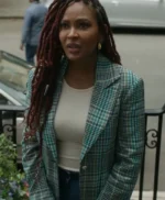 Harlem Meagan Good Plaid Blazer