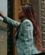 Harlem Meagan Good Plaid Blazer
