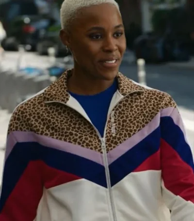 Harlem S02 Jerrie Johnson Chevron Pattern Tracksuit