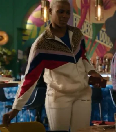 Harlem S02 Jerrie Johnson Chevron Pattern Tracksuit