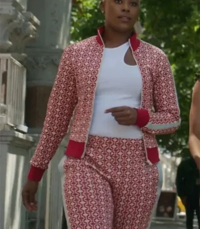 Harlem S02 Jerrie Johnson Red and White Tracksuit