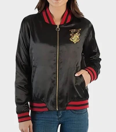 Harry Potter Juniors Black Bomber Jacket