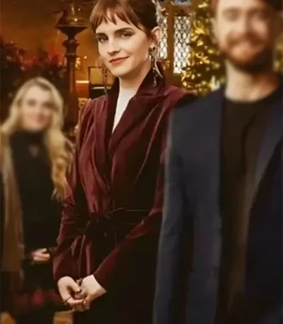 Harry Potter Return to Hogwarts Emma Watson Maroon Coat