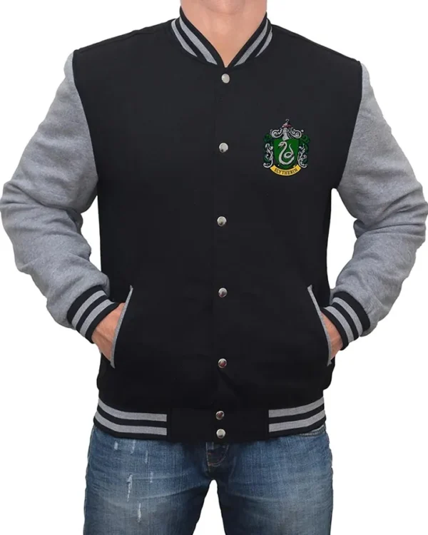 Harry Potter Slytherin Varsity Bomber Jacket