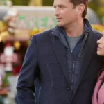 Haul out the Holly: Lit Up Jared Blue Long Coat