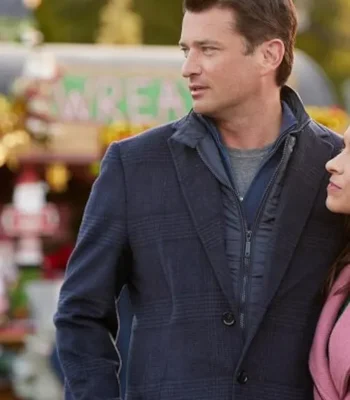 Haul out the Holly: Lit Up Jared Blue Long Coat