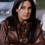 Hayride To Hell Geena Brown Leather Jacket
