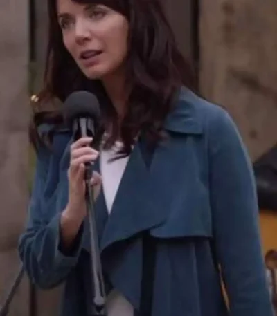 Heartland S014 Lou Fleming Blue Wool Coat