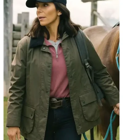 Heartland S19 Lou Fleming Green Cotton Jacket