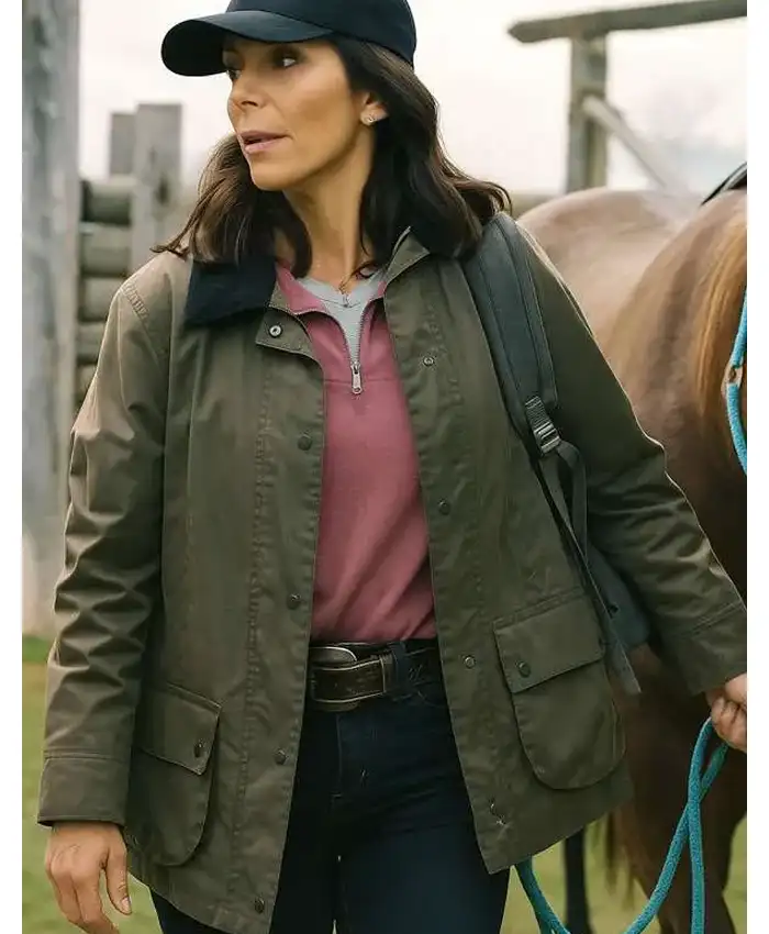Heartland S19 Lou Fleming Green Cotton Jacket Heartland S19 Lou Fleming Green Cotton Jacket
