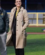 Hearts In The Game 2023 Erin Cahill Beige Coat