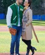 Hearts In The Game 2023 Erin Cahill Beige Coat