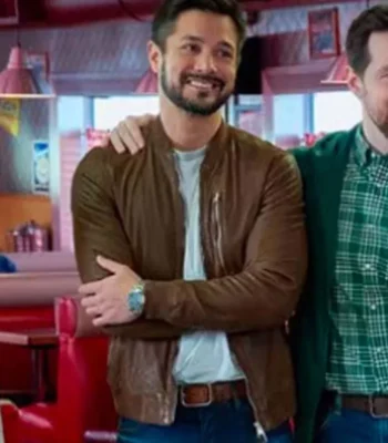 Hearts In The Game Marco Grazzini Brown Bomber Jacket