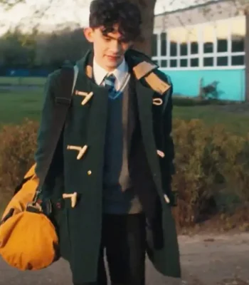 Heartstopper Charlie Spring Green Duffle Coat