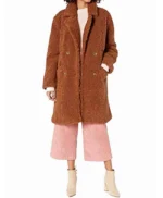 Heartstopper Elle Argent Brown Teddy Coat