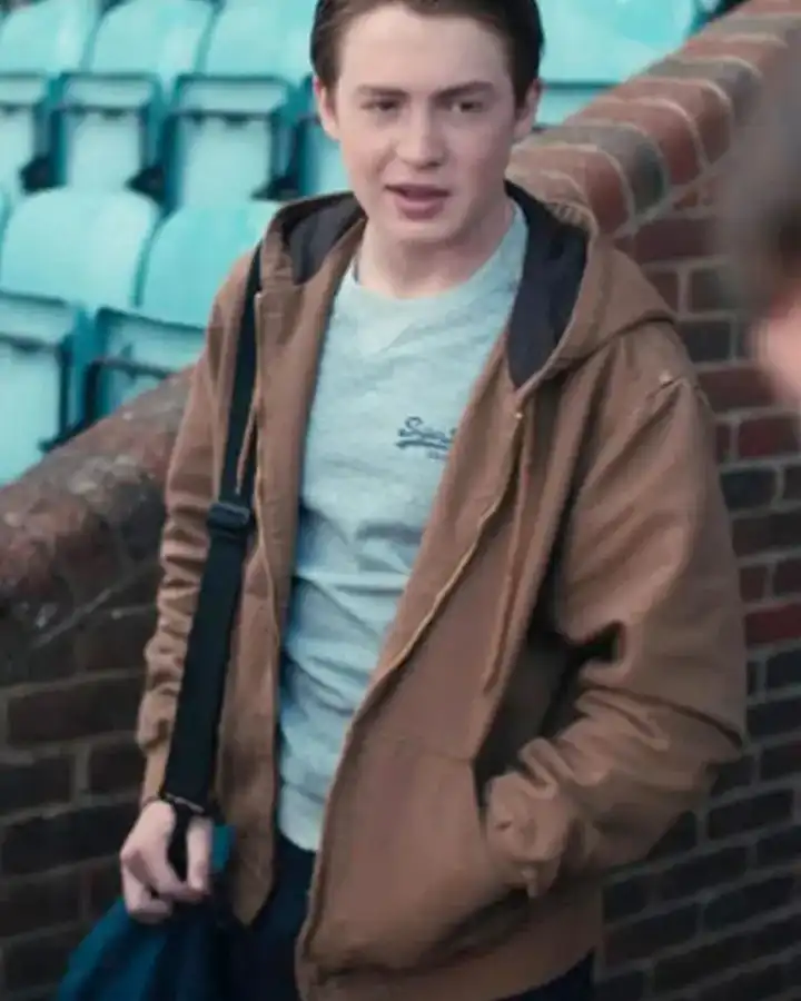 Heartstopper Nick Nelson Brown Cotton Jacket Heartstopper Nick Nelson Brown Cotton Jacket
